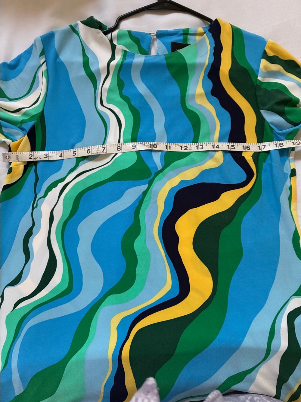 Donna Morgan Multicolor Wave Pattern Dress - Picture 6 of 8